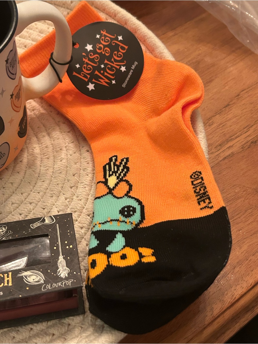 Halloween Bundle. Mug Socks, and Witch Eyelashes - Picture 4 of 8